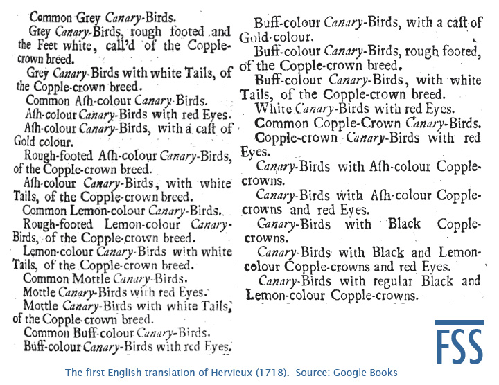 Hervieux's list English trans 1718-fss
