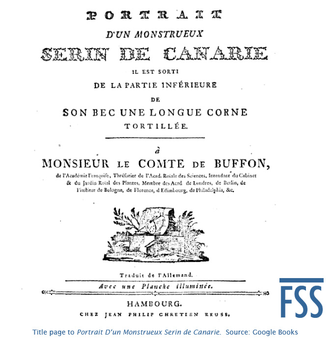 Mosnstueux Serin de Canarie title page-FSS