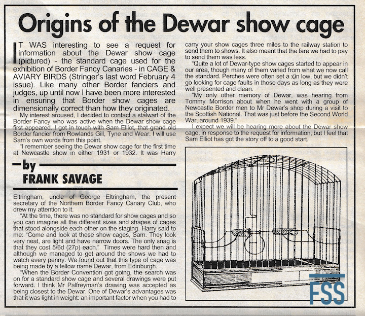 Origins of Dewar cage C&AB 1995.07.29-FSS